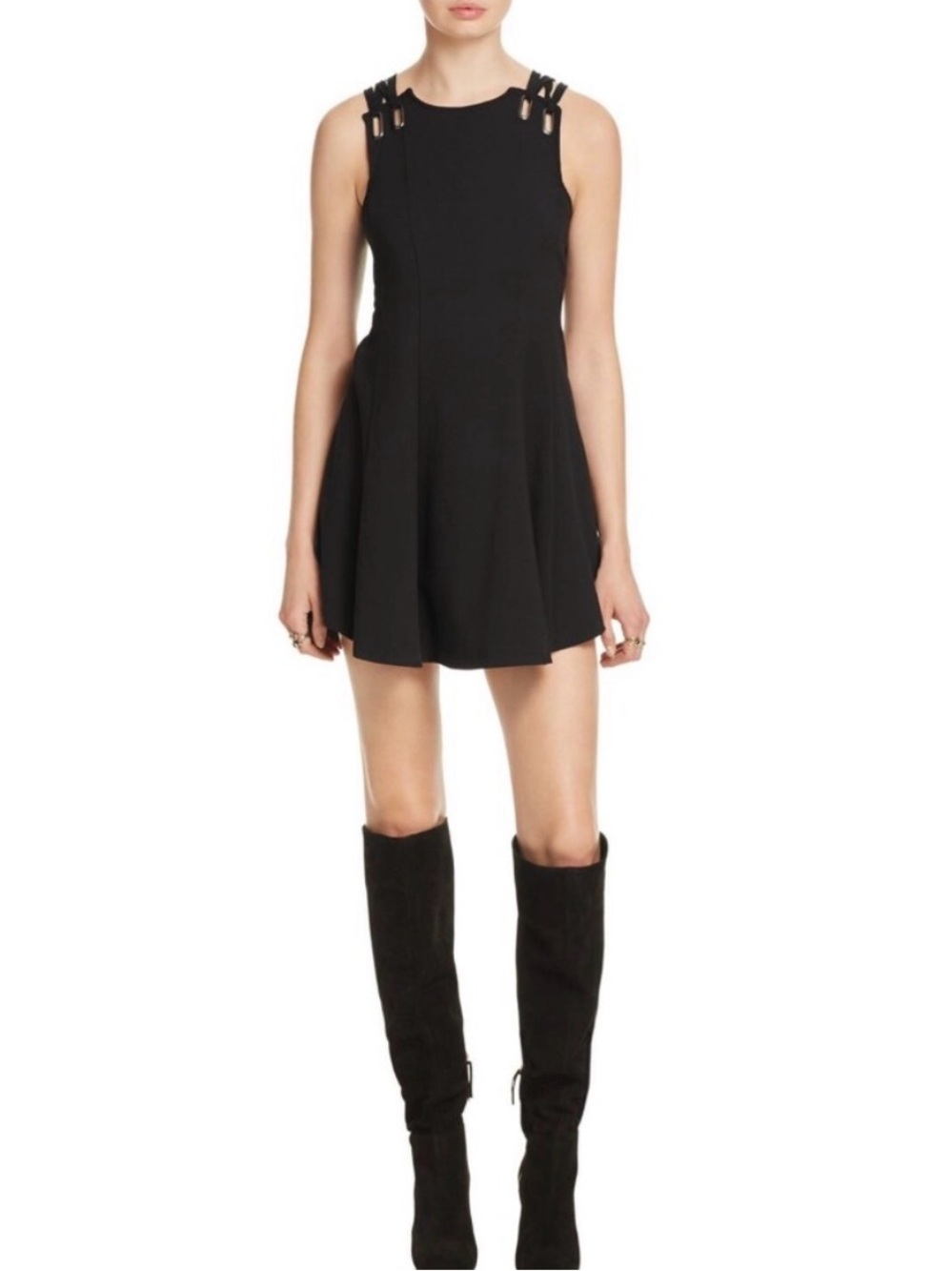 Free People Baby Love Dress in Black - Picture 4 of 12